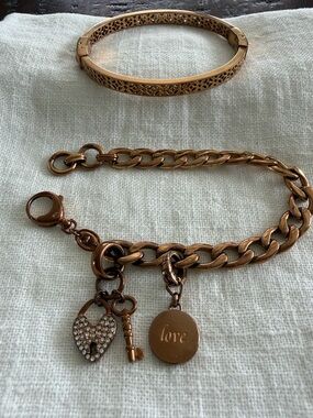Fossil Charm Bracelet and Bangle Set